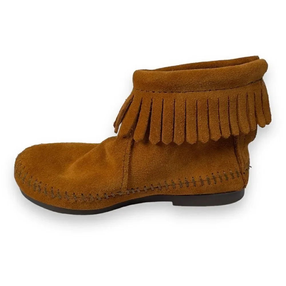 Minnetonka Frint Moc Leather Boots Brown 264863 Toddler 10‎
